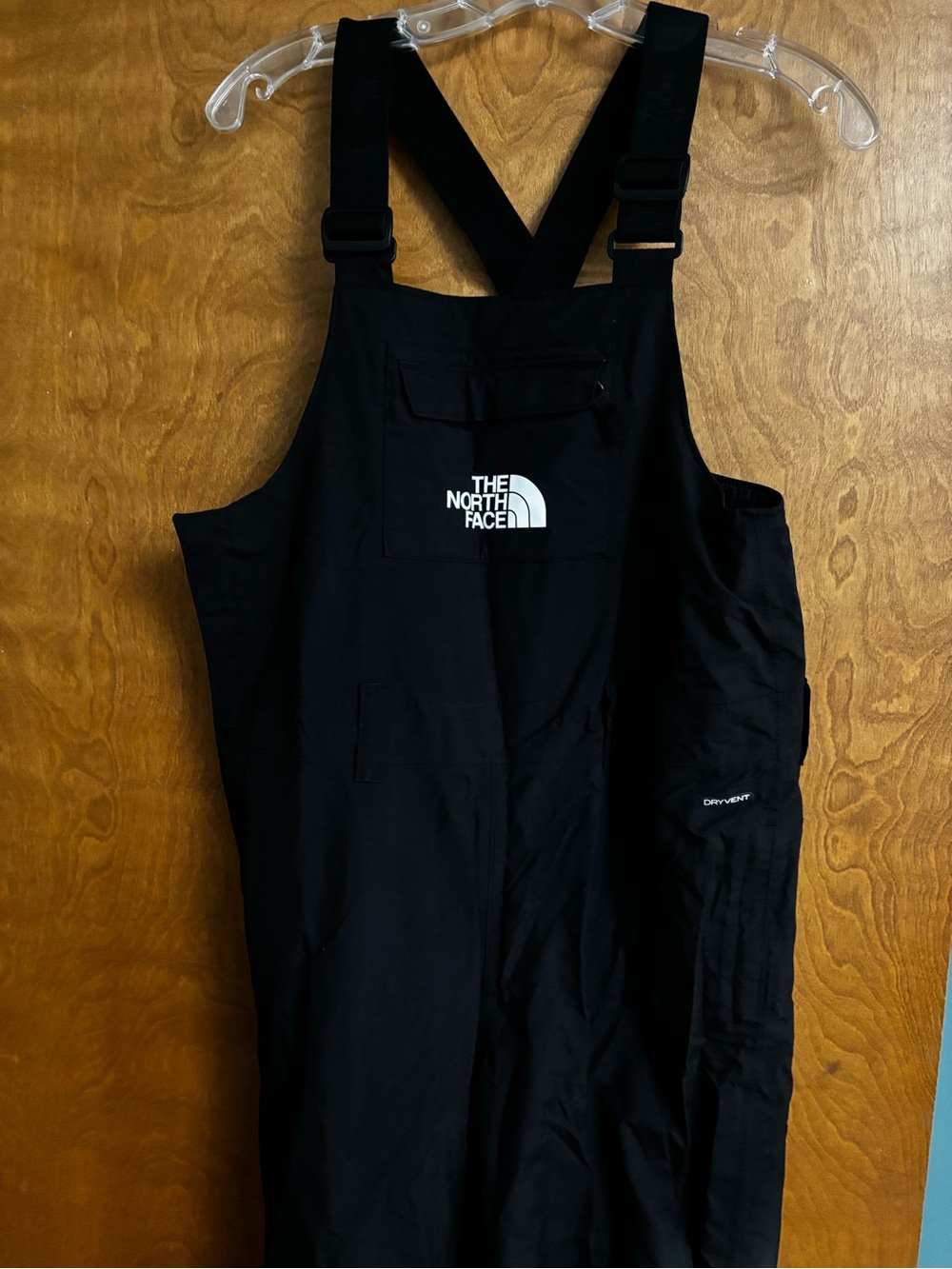 The North Face Black Waterproof Bib Overall Ski Pants with Logo (Kid XL)
